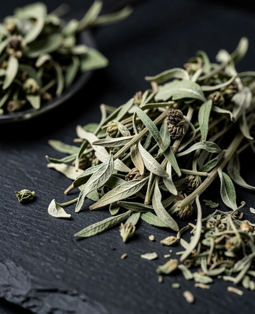 Hojas de ajenjo secas, ingrediente botánico